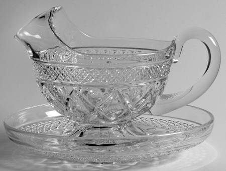 Cape Cod Clear (1602 + 160) Sauce Boat with Underplate