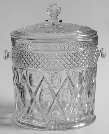 Cape Cod Clear (1602 + 160) Cookie Jar & Lid No Bamboo Handle