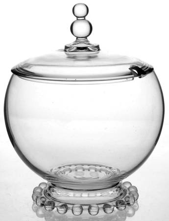 Candlewick Clear (Stem 3400) Storage/Punch Jar & Notched Lid