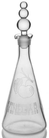 Candlewick Clear (Stem 3400) "Etched" Vinegar Cruet & Stopper