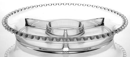 Candlewick Clear (Stem 3400) 10" Round 4 Part Relish