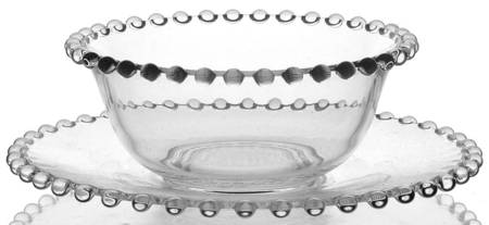 Candlewick Clear (Stem 3400) Mayo Bowl & Underplate/Cream Saucer