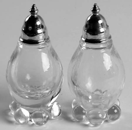 Candlewick Clear (Stem 3400) #109 Shaker Set W/Metal Lids