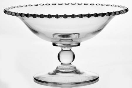 Candlewick Clear (Stem 3400) Round Compote (Height X Width)