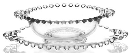 Candlewick Clear (Stem 3400) 2 Pc Mayonnaise Set- Handled Bowl,Handled Plt