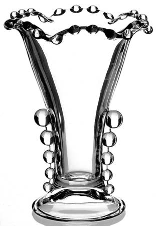 Candlewick Clear (Stem 3400) Crimped Flower Vase