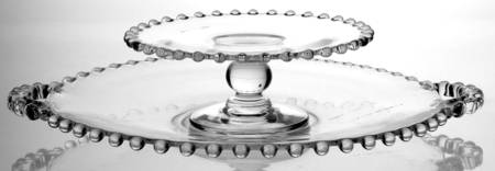 Candlewick Clear (Stem 3400) Handled Cheese & Cracker (MADHP & CMP25)
