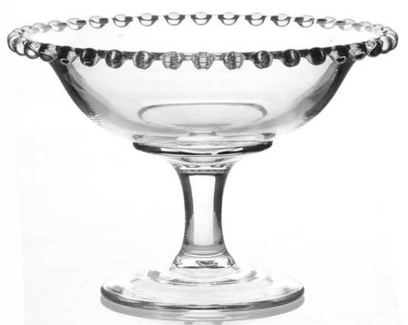 Candlewick Clear (Stem 3400) Round Compote (Height X Width)