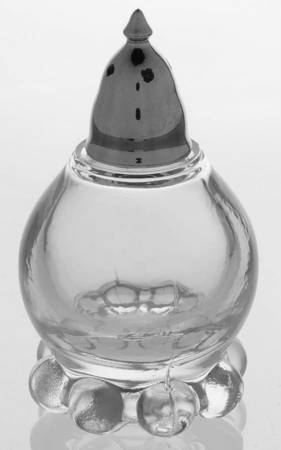 Candlewick Clear (Stem 3400) #96 Shaker w/Eight Beads & Metal Lid
