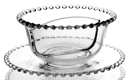 Candlewick Clear (Stem 3400) Divided Mayonnaise W/Underplate