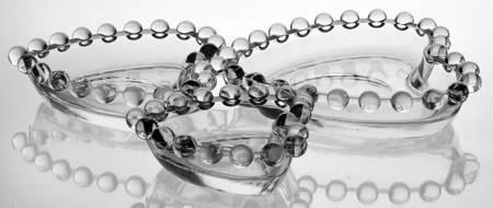Candlewick Clear (Stem 3400) (3 Piece) Heart Shape Tidbit Set