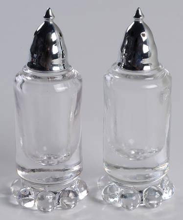 Candlewick Clear (Stem 3400) #247 Shaker Set W/Metal Lids