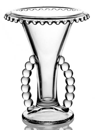 Candlewick Clear (Stem 3400) Large Beads Flower Vase