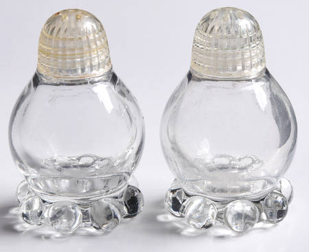 Candlewick Clear (Stem 3400) #96 Shaker Set Wplastic Lids