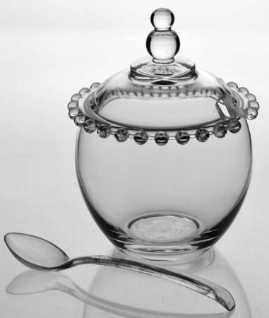Candlewick Clear (Stem 3400) Marmalade with Lid and Spoon