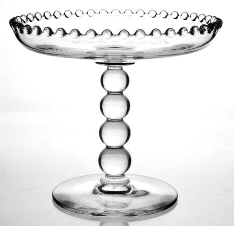 Candlewick Clear (Stem 3400) 4 Bead Stem Compote