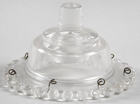 Candlewick Clear (Stem 3400) Bobeche-Holds 7 Prisms