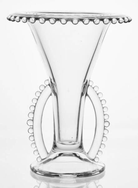 Candlewick Clear (Stem 3400) Small Beads Flower Vase