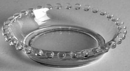 Candlewick Clear (Stem 3400) Jelly Individual/Ashtray W/Advertising