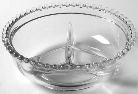 Candlewick Clear (Stem 3400) 3-Part Candy Box No Lid