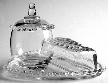 Candlewick Clear (Stem 3400) (4 Piece) Butter & Jam Set