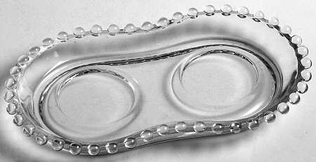 Candlewick Clear (Stem 3400) Tray with Seat for Individual Creamer/Sugar