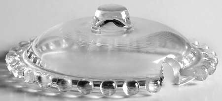 Candlewick Clear (Stem 3400) Marmalade-Lid Only W/Bump Finial