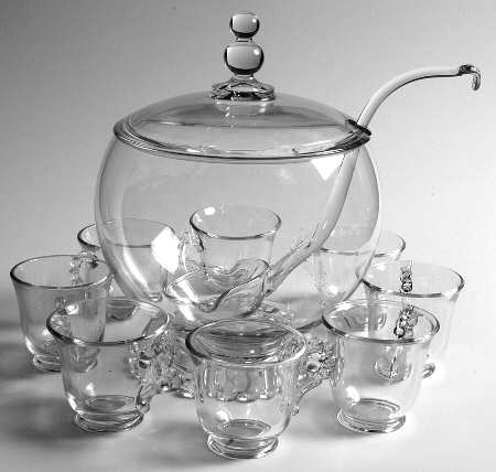 Candlewick Clear (Stem 3400) (11 Piece) Family Punch Set