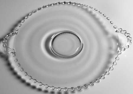 Candlewick Clear (Stem 3400) 13" 2 Handled Plate