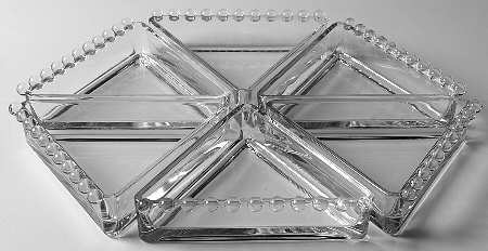 Candlewick Clear (Stem 3400) (6 Piece) Hospitality Set (Made of 6 Pie Wedges)