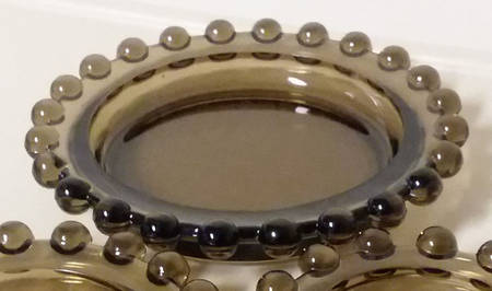 Candlewick Brown 6" Round Ashtray