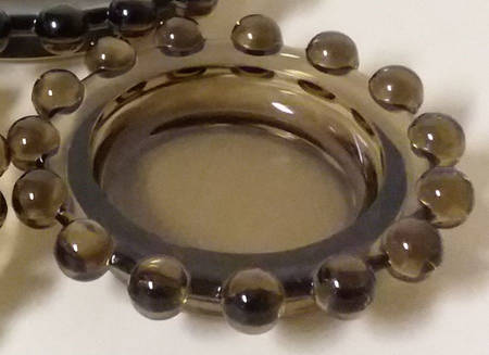 Candlewick Brown 4" Round Ashtray