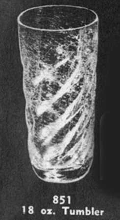 Crinkled Clear 18 Oz Flat Tumbler