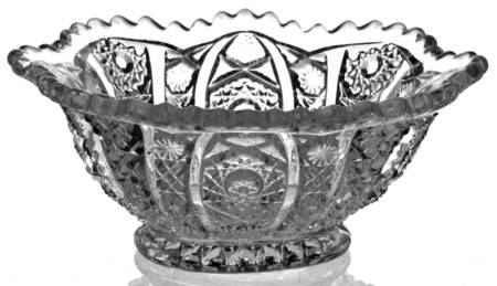 Daisy and Button Clear (Ohio) Small Fruit Dessert Bowl
