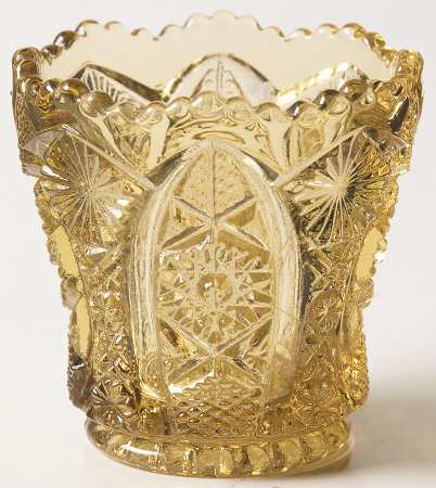 Daisy and Button Amber Toothpick Holder