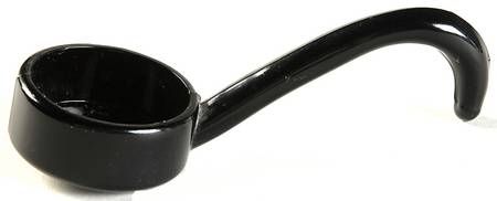 Diamond Quilted Black Mayonnaise Ladle