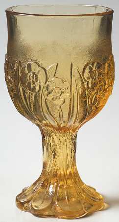 Flower Fair Yellow Water Goblet