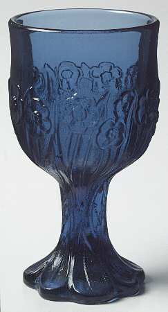 Flower Fair Blue by Imperial Glass-Ohio