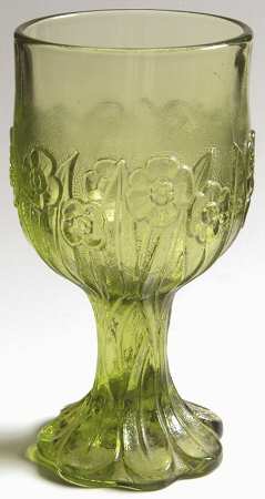 Flower Fair Green by Imperial Glass-Ohio