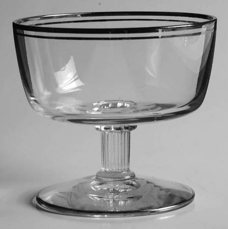 Heritage Clear (Gold Trim) Champagne/Tall Sherbet