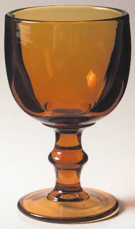 Hoffman House Amber Tall Water Goblet