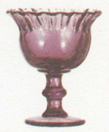 Hoffman House Purple (Ohio) 6" Footed Crimped Vase