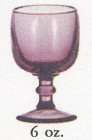 Hoffman House Purple (Ohio) Wine Glass
