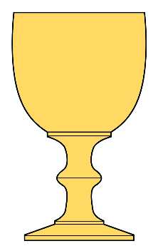 Hoffman House Yellow Tall Water Goblet