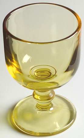 Hoffman House Yellow Wine Glass