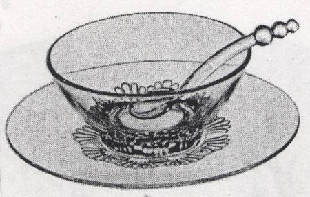 Imperial Tiara Mayonnaise Bowl, Underplate and Ladle