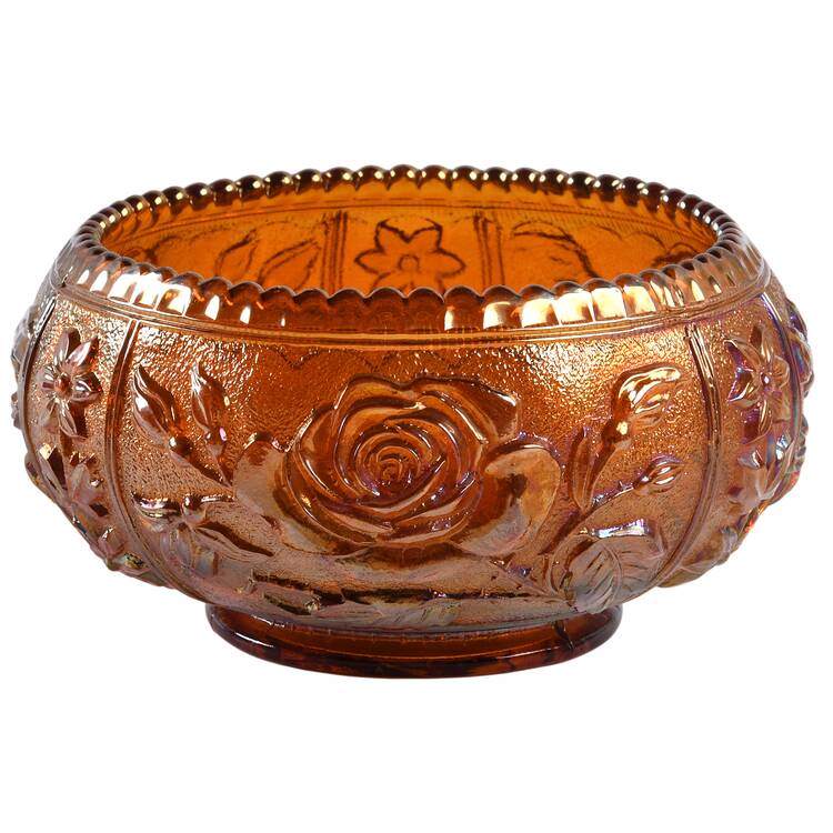 Lustre Rose Marigold Fernery Bowl