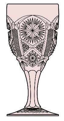 Mogul Variant Pink by Imperial Glass-Ohio