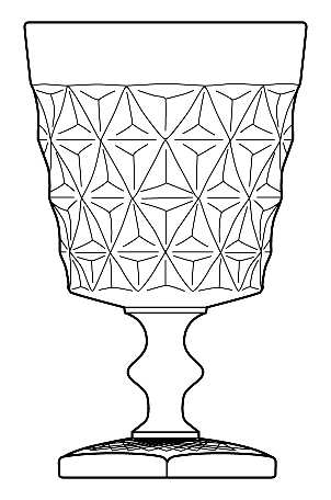 Mt. Vernon Clear (Crisscross Diamonds)