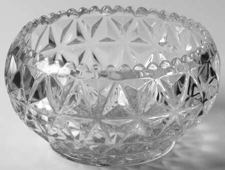 Mt. Vernon Clear (Crisscross Diamonds) 5" Round Bowl